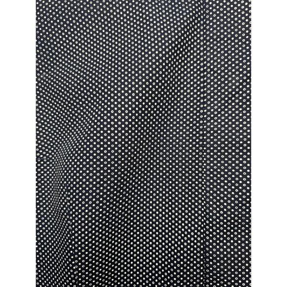 Gap Design And Crafted Fit And Flare Dress 1/2 Sleeves Black And White Size 4 - Picture 4 of 9